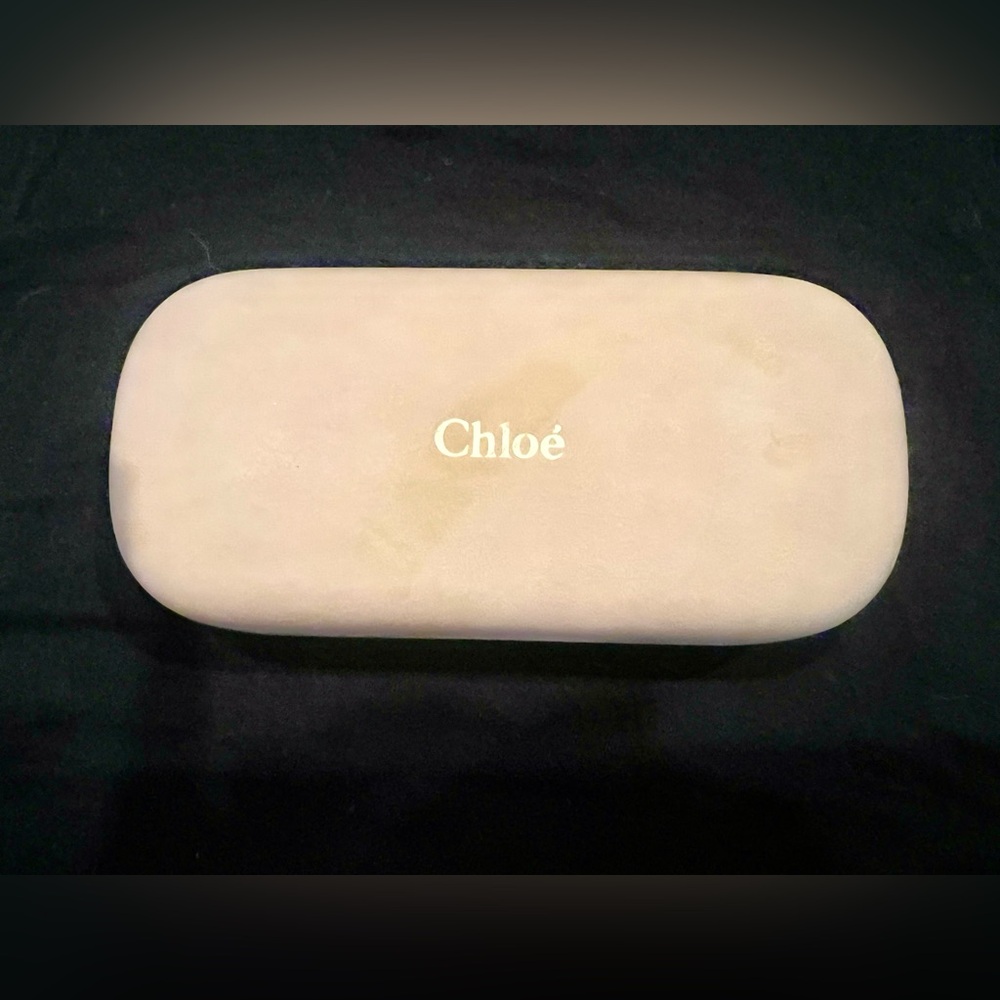 Chloe Tan Suede like Sunglass case